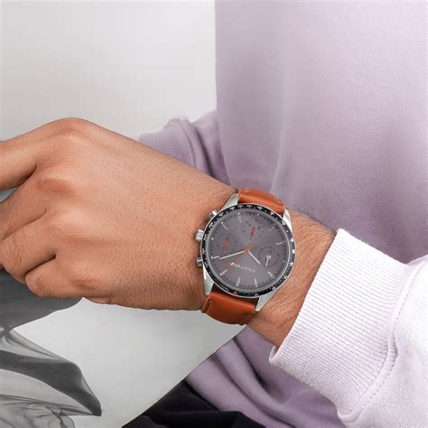 Shop online Legolas Grey Dial Tan Pu Strap Watch by Joker & Witch