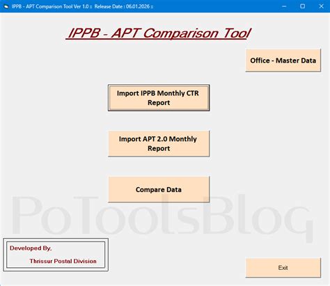 📌 Usage of the Tool for IPPB–APT Reconciliation
