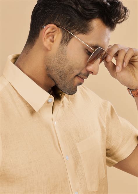 Pure Linen Half Sleeve Shirt – Linen Trail