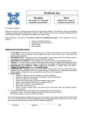 Propark - Fill Online, Printable, Fillable, Blank | pdfFiller