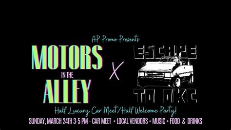 Motors in the Alley: Escape to OKC Welcome Party!, Parlor OKC, Oklahoma ...