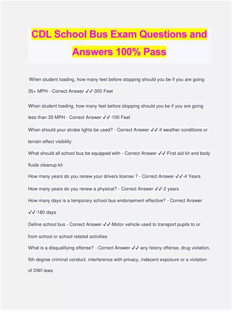 CDL Practice Test Bus Driver 的图像结果