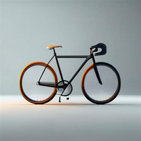 A bike with a black seat that says " the number 1 " | Premium AI ...