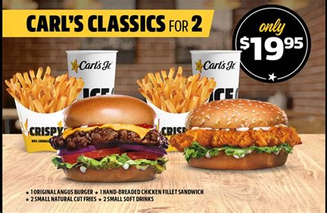 DEAL: Carl's Jr - $19.95 Carl's Classic for 2 | Frugal Feeds