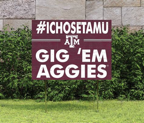 I Chose TAMU Lawn Sign – TXAG Store