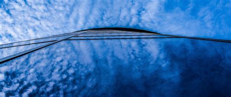 Download wallpaper 2560x1080 sky, facade, reflection, clouds dual wide ...