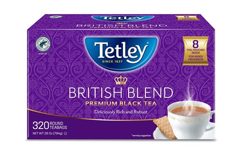 Tetley British Blend Premium Black Tea 320 Tea Bags - Rainforest ...