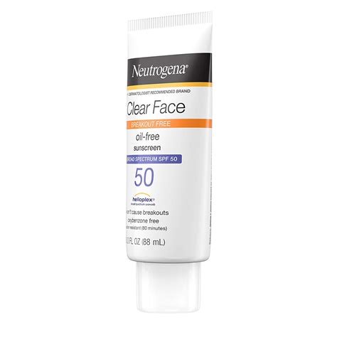 Neutrogena Clear Face Oil Free Sunscreen SPF 50 - Accessories Trend