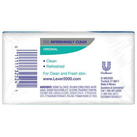 Lever 2000 Bar Soap Original 4 oz, 2 Bar - Walmart.com