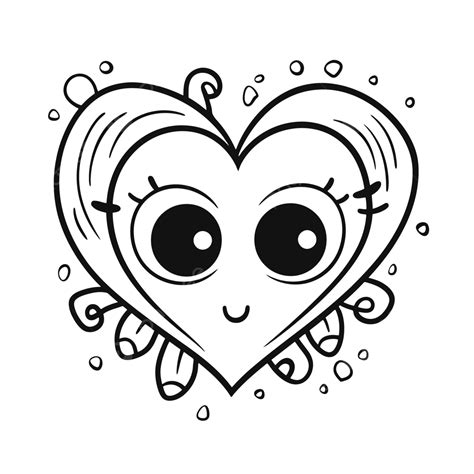 Heart Printable Template Cartoon Eyes Printable Template