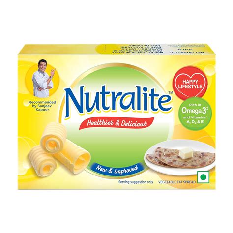 Nutralite Premium Fat Spread (100g) | Enriched with Vitamins and Omega ...