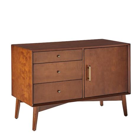 Buy Landon 40 in. Mahogany Rectangle Wood Console Table with Drawers ...
