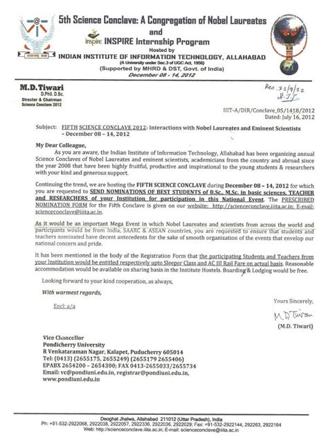 Fifth Science Conclave 2012 | Pondicherry University