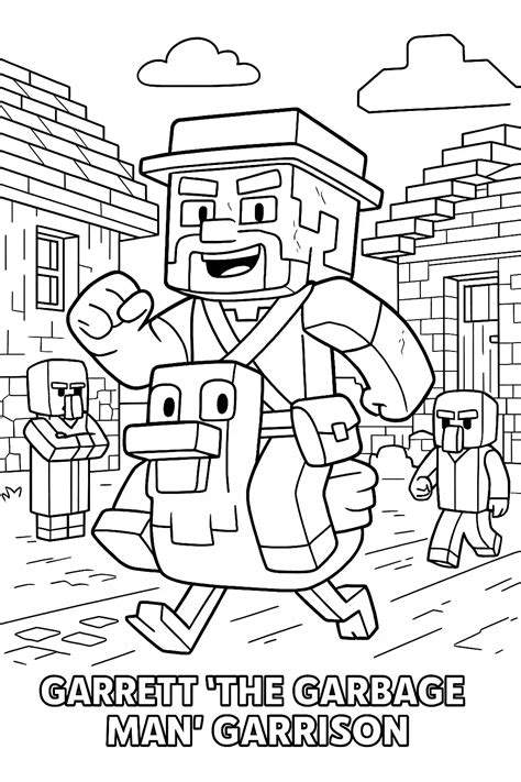 Henry Minecraft Movie Coloring Pages