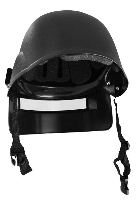 Adult Police SWAT Team Helmet Folding Face Mask Combat Tactical Costume ...