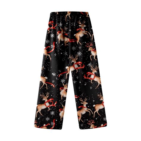 Gunia Christmas Pajama Pants For Kids Teen Reindeer Autumn Winter Cute ...