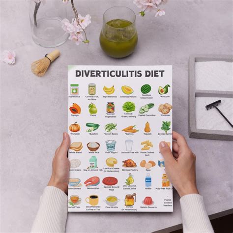 Diverticulitis Food List Printable, Low Fiber Grocery List PDF, Foods to Eat and Avoid With ...