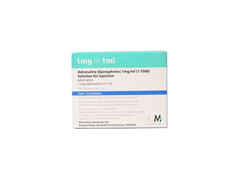 Adrenaline 1mg/1ml (1:1000) x1 amp - Udani Chemist