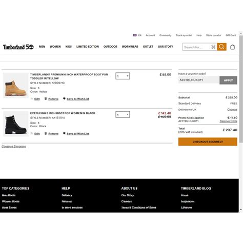 Timberland Promo Codes - 20% Off Coupons Jan 2025