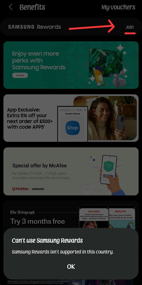 Samsung Rewards "isn't supported in this country"? - Samsung Community