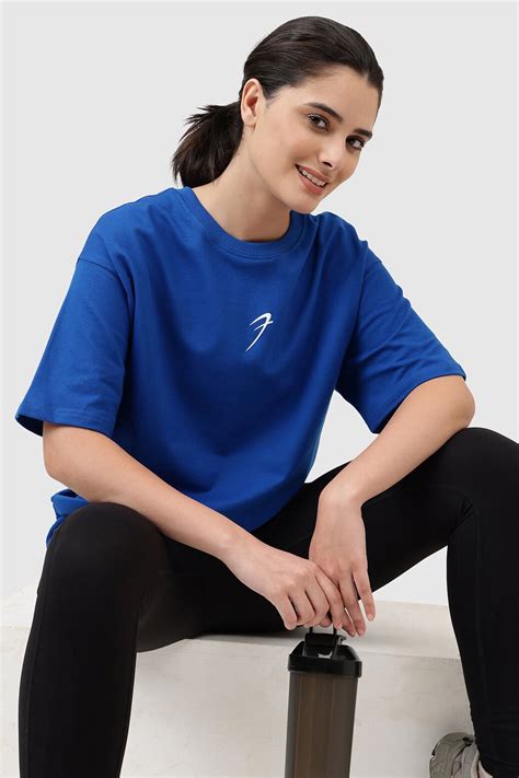 Buy Fuaark Ignite Oversized T-shirt Royal Blue | Oversized Fit T-shirts ...
