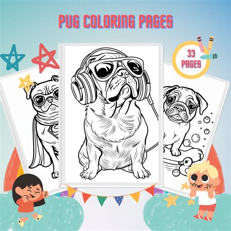 Printable Pug Coloring Pages [2025]
