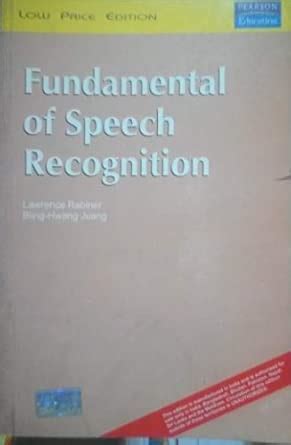 FUNDAMENTALS OF SPEECH RECOGNITION : RABINER: Amazon.in: Books