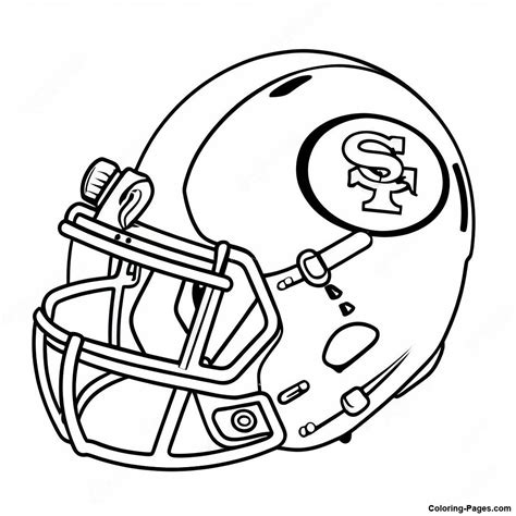 49ers Coloring Francisco San Logo Pages Vector Drawing Football Logos ...
