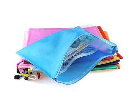 OGECHI A4 Zip Pouch [5 PC] Pencil Pen Pouch Stationary Pouch Makeup ...