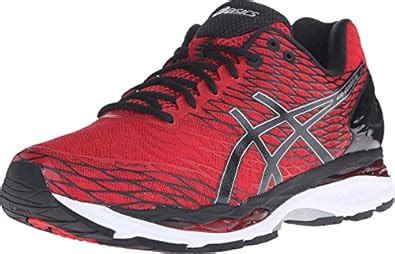 Buy ASICS Gel Nimbus 18 Running Shoe Racing Red/Black/Silver 11.5 D(M ...