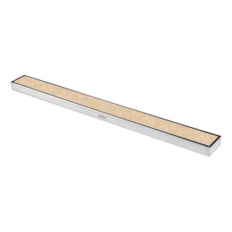 LIPKA Marble Insert Shower Drain Channel | 32 x 2 Inches | 304-Grade ...