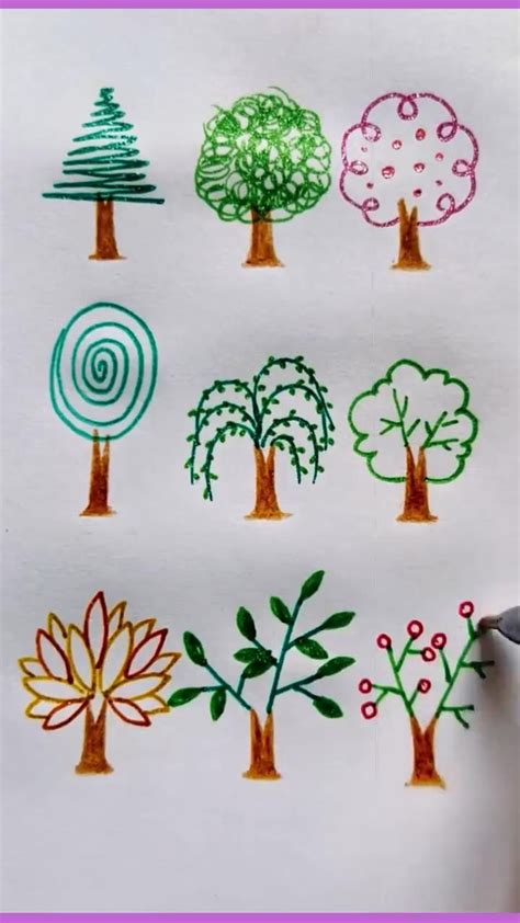 Tree Easy Draw EYFS 的图像结果