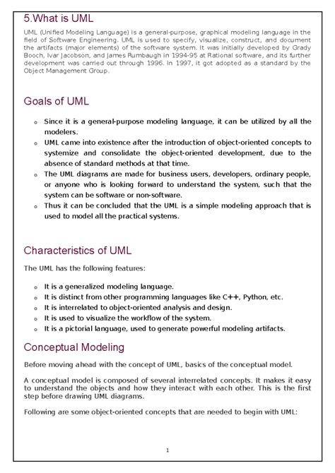 UNIT-1 OOAD - 5 is UML UML (Unified Modeling Language) is a general ...