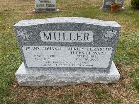 Shirley Elizabeth Tubbs Muller Bernard (1939-2022) - Find a Grave Memorial