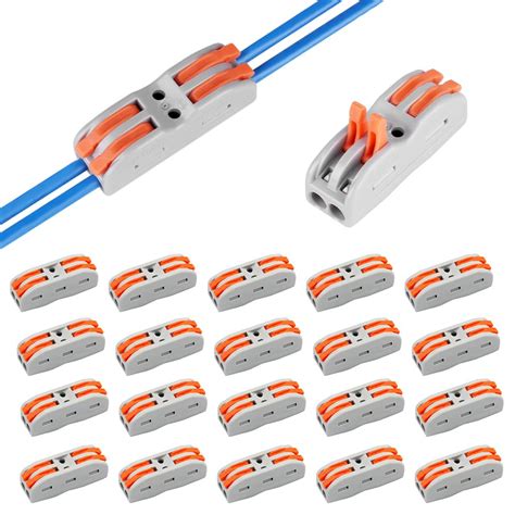 Serplex® 20Pcs Wire Connector Kit 2 Circuit Inline Splices Cable ...