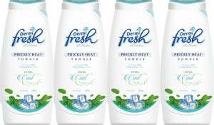 DERMIFRESH Prickly Heat Talcum Powder for Instant Cooling - Extra Cool ...