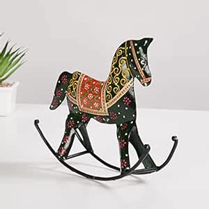 Buy Home Centre Corsica Black Printed Metal Horse Figurine Online at ...