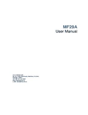 Fillable Online ZTE MF29A Manual - SetupRouter Fax Email Print - pdfFiller
