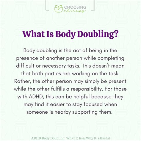 What Is Body Doubling for ADHD?