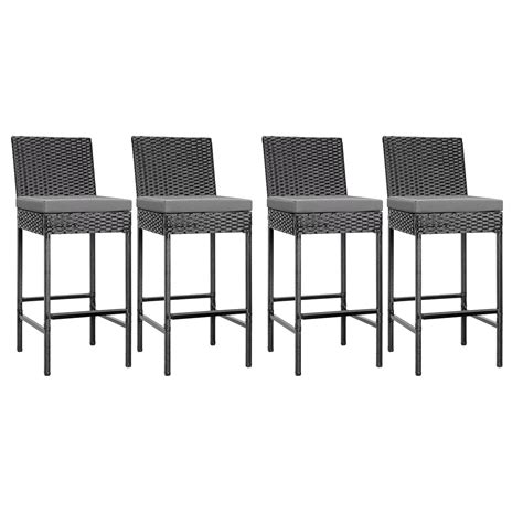 MJA FURNITURE Patio Outdoor Bar Stool for Kitchen, Home Bar | Wicker ...