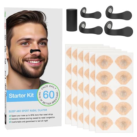 Buy AVCXEC Magnetic Nose Strip, Pack of 60 Breathing Nasal Strips ...