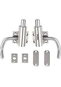 BRASK Brass CAM Bolt 2" / Automatic Tower Bolt Heavy SS Finish (1 Pair ...