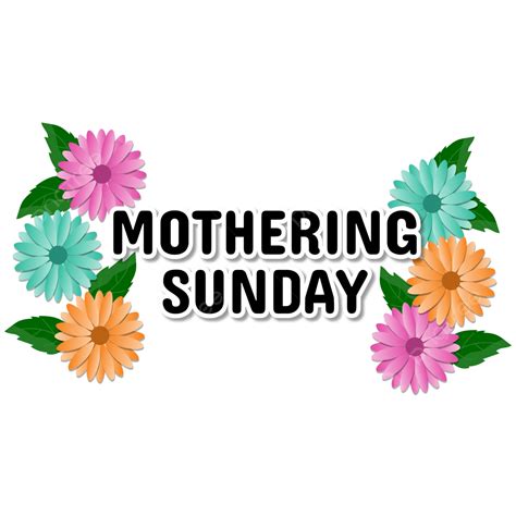 Mothering Sunday On Transparent Background, Card, Love, Greeting PNG ...