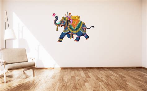 Rangoli Large Modern Art Wall Sticker Mullticolor Vinyl Sticker 40cm or ...