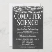 Computer Science Graduation Party Invitation | Zazzle