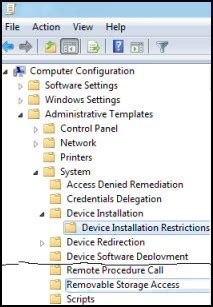 Image result for Local Computer Policy Disable USB