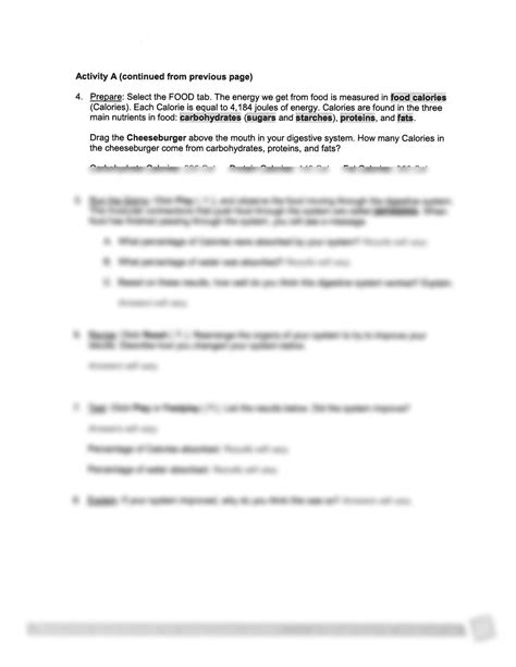 SOLUTION: Digestive system gizmo answers - Studypool