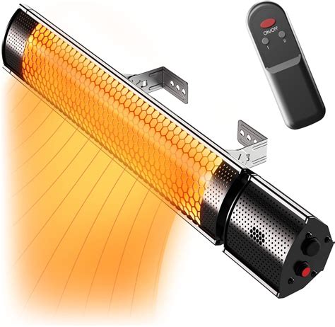 Pro Breeze Halogen Infrared Patio Heater - Wall Mounted Electric Heater ...
