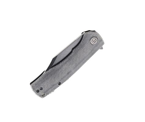 Petrified Fish Victor Folding Knife Black Micarta Handle K110 Dark ...