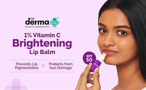 Buy The Derma Co 1% Vitamin C Brightening Lip Balm with SPF 50 PA +++ I ...